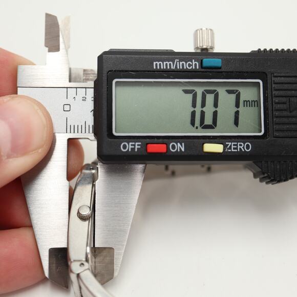 Vintage ESQ Womens Silver Tone 18mm Black Tank Watch 6.5" Bracelet w New Battery - Picture 3 of 12